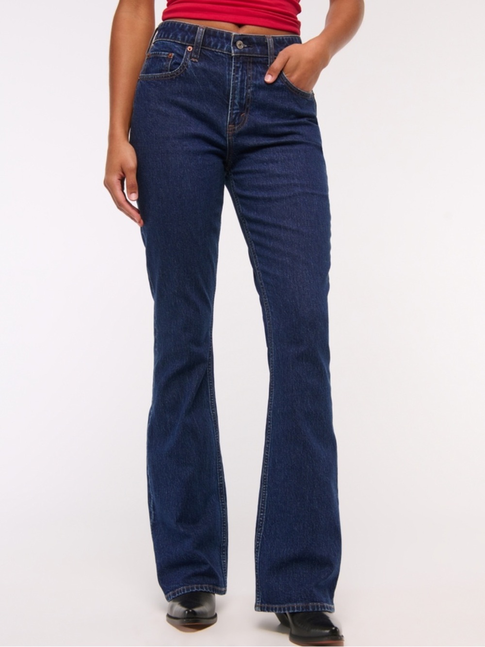 Abercrombie & Fitch Curve Love High Rise Bootcut Jean